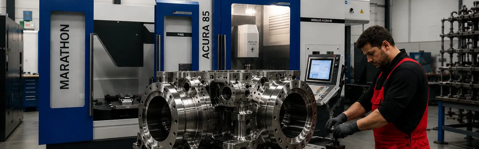 Technische assemblage van een industriële machine