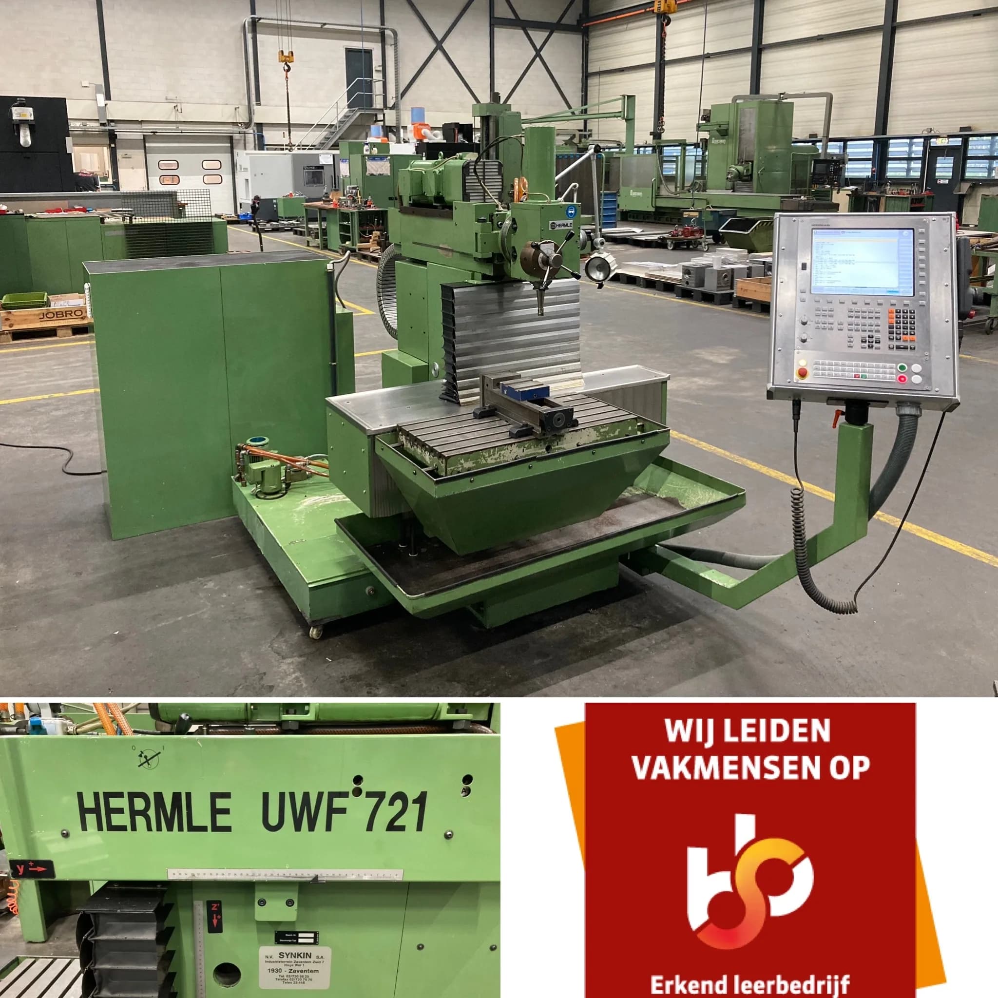 Hermle UWF 721 in de productieomgeving van Douna