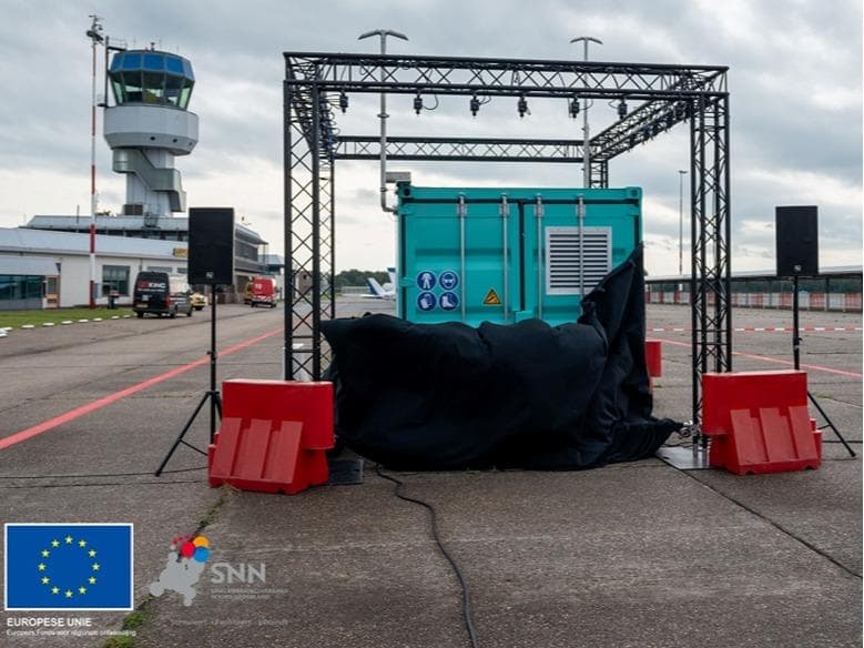 Demonstrations-Elektrolyseur des WAviatER-Projekts am Groningen Airport Eelde